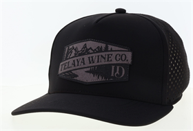 Telaya Wine 26 Cut Above Hat Snapback-Telaya engraved microsuede