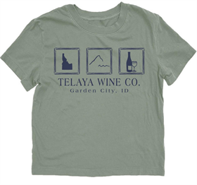 Telaya Wine 26  Women's Dyed Tee 3 Box Design-Round Neck