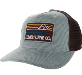 Telaya Wine 25 Roadie Trucker Corduroy Hat