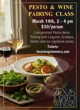 Pesto & Wine Pairing Class