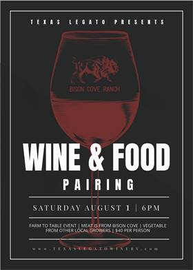 Bison & Wine Pairing
