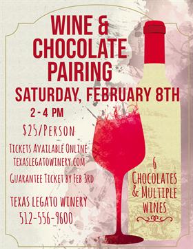 Feb 8th- Chocolate Pairing