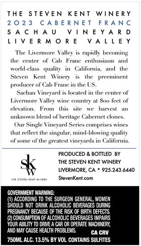 2023 SVS Sachau Cabernet Franc - Livermore Valley
