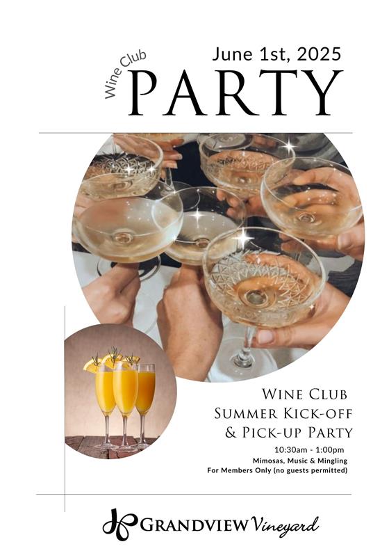 2025 Summer Wine Club Kick-Off & Pick-Up Party