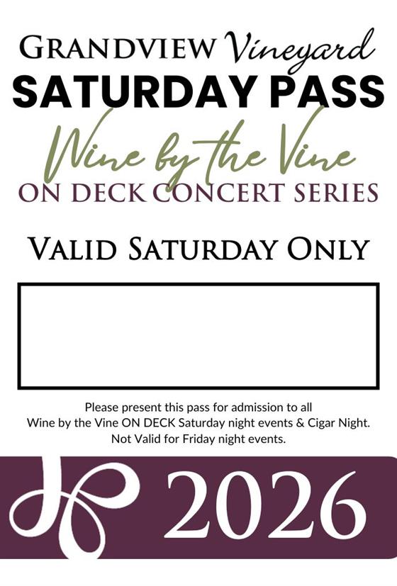 2026 SATURDAY DECK Season Pass