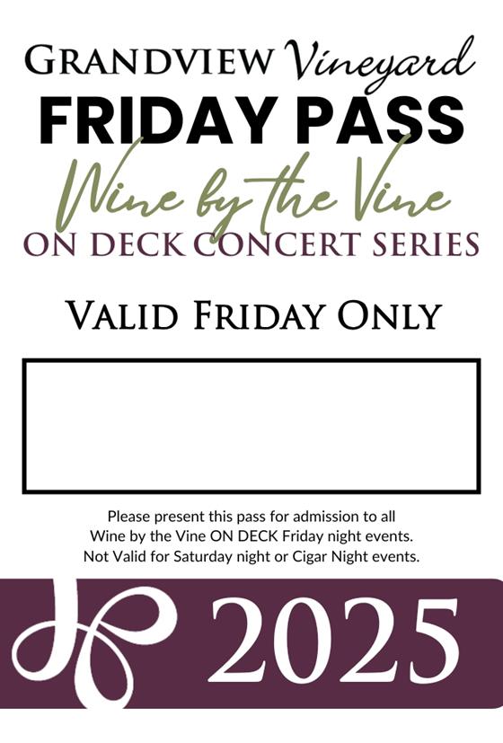 2025 FRIDAY DECK Season Pass