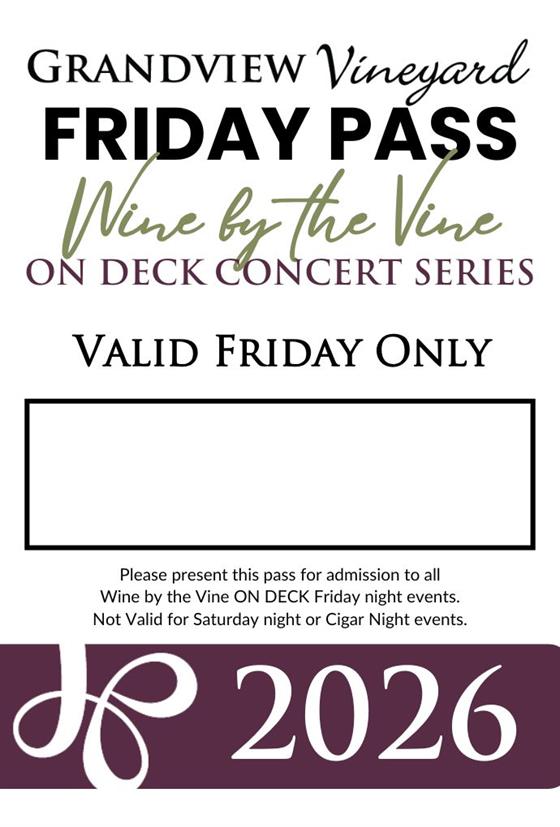 2026 FRIDAY DECK Season Pass