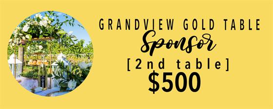 Fête en Blanc - Grandview Gold Sponsor 2ND TABLE 2024