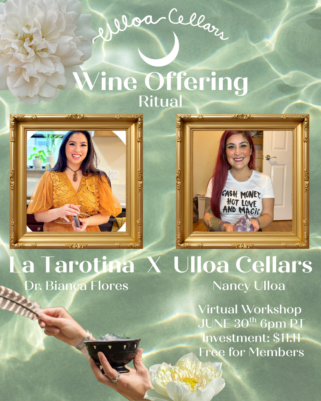 Wine Offering Ritual- Virtual Workshop with La Tarotina