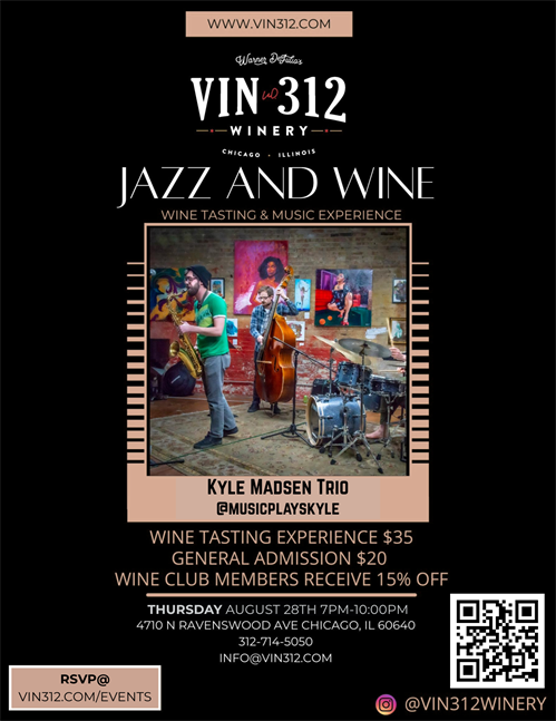 Event - Jazz Night - Aug 28th w/Wine Tasting
