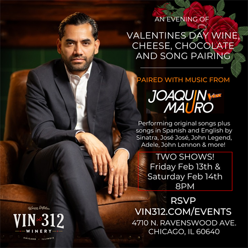Feb 13th - Valentines Wine, Cheese and Song - General