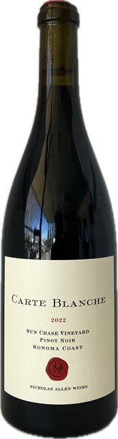 Carte Blanche 2022 Sun Chase Vineyard Pinot Noir