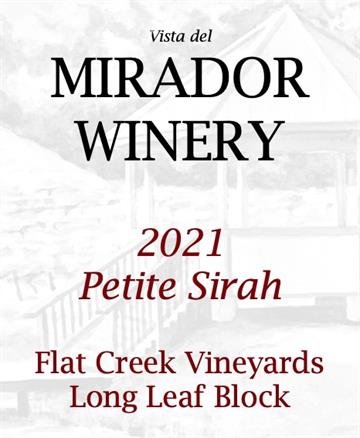 2021 Petite Sirah Long Leaf Block
