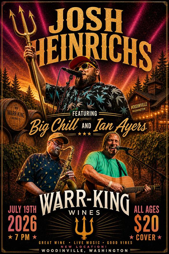 Josh Heinrichs - July 19th, 2026 Event Ticket