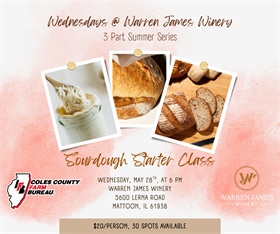 Sourdough Starter Class May 28th @6pm