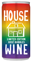 House Wine Rainbow Bubbles Mini Cans (12-Pack)