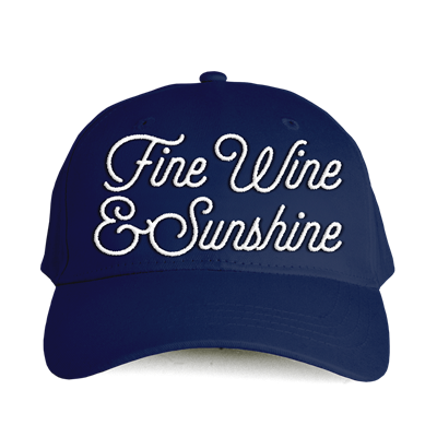 Fine Wine & Sunshine Baseball Cap - Navy