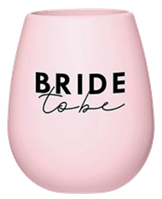 Bride To Be Silicone Glass-pink