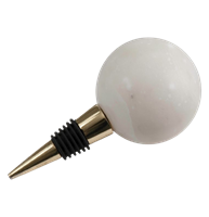 Smoky Gray Marble Wine Stopper