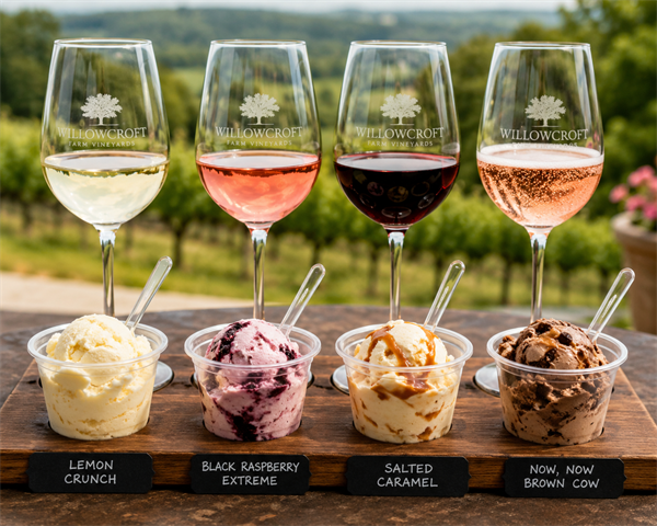 Summer Wine & Ice Cream Pairing