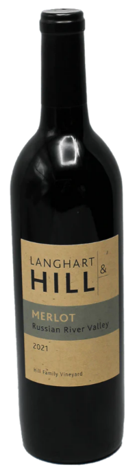 Langhart & Hill Merlot Russian River Valley CA 2021 750ml