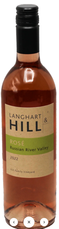 Langhart & Hill Rose Russian River Valley CA 2022 750ml