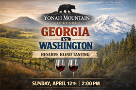 April Reserve Wine Pairing - Yonah Mountain Vineyards vs. Washington State - April 12th, 2026