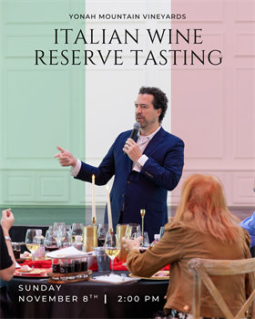 November Wine-Paired Luncheon ~ Featuring Italian wines! - Sunday, November 8th, 2026