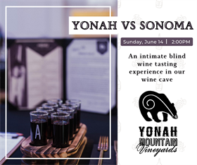 June Reserve Tasting Yonah Mountain Vineyards vs Sonoma- June 14th, 2026